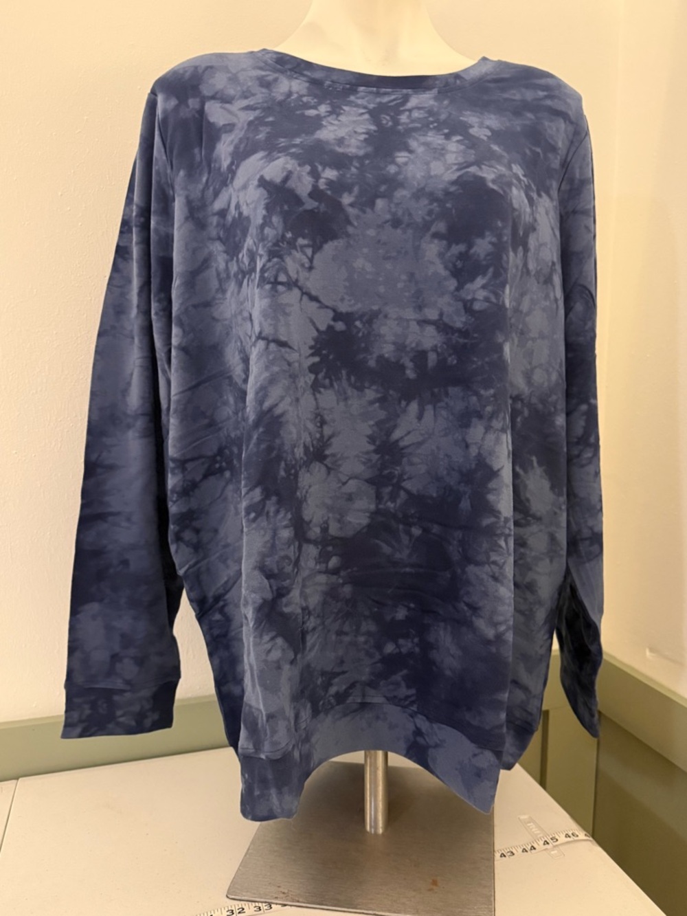 Tie-Dye Crewneck Sweater - Blue